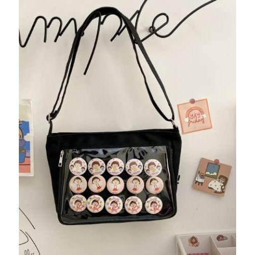 Hargio 痛バッグ 痛バ ショルダー 痛バック 黒 ブラック かわいい 直営店に限定