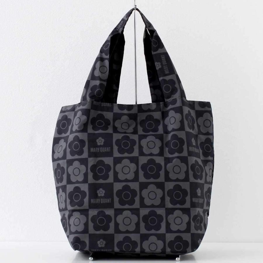 若者の大愛商品 バッグ Mary Quant マリークヮント エコバッグ マイバッグ ラージサイズ ブラック 花柄 デイジー 婦人 マリークワント マリクワ 191 Www Threeriversofs Com