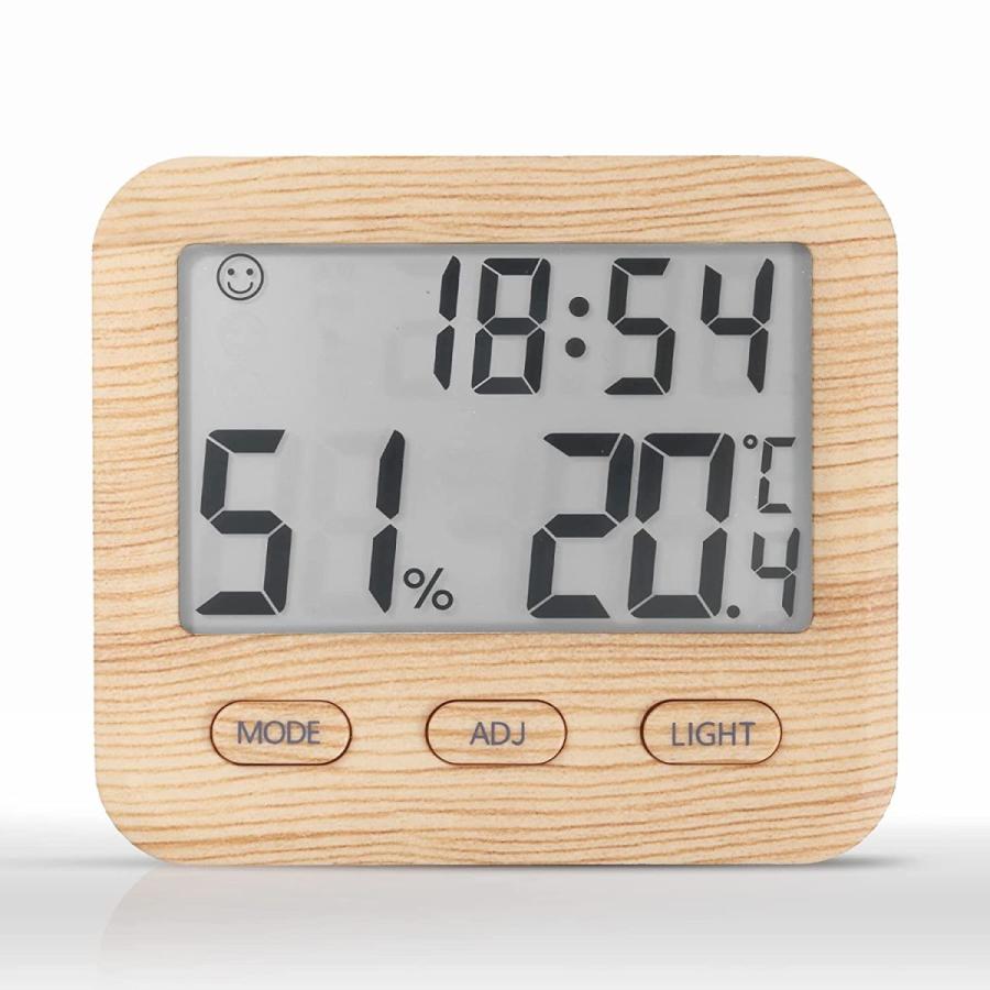 高価値 時計 温度湿度計 室内温度計 デジタル湿度計 温湿度計 SEKECHIKU カレンダー マグネット快適度表示 卓上 壁掛け 小型 デジタル 湿度 温度 熱中症予防