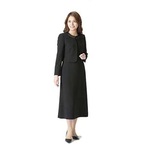 贅沢屋の レディース ブラックフォーマル マーガレット M456 喪服 号 17 冠婚葬祭 礼服 ワンピース ロング丈 アンサンブル その他スーツ フォーマル Medihol Hu