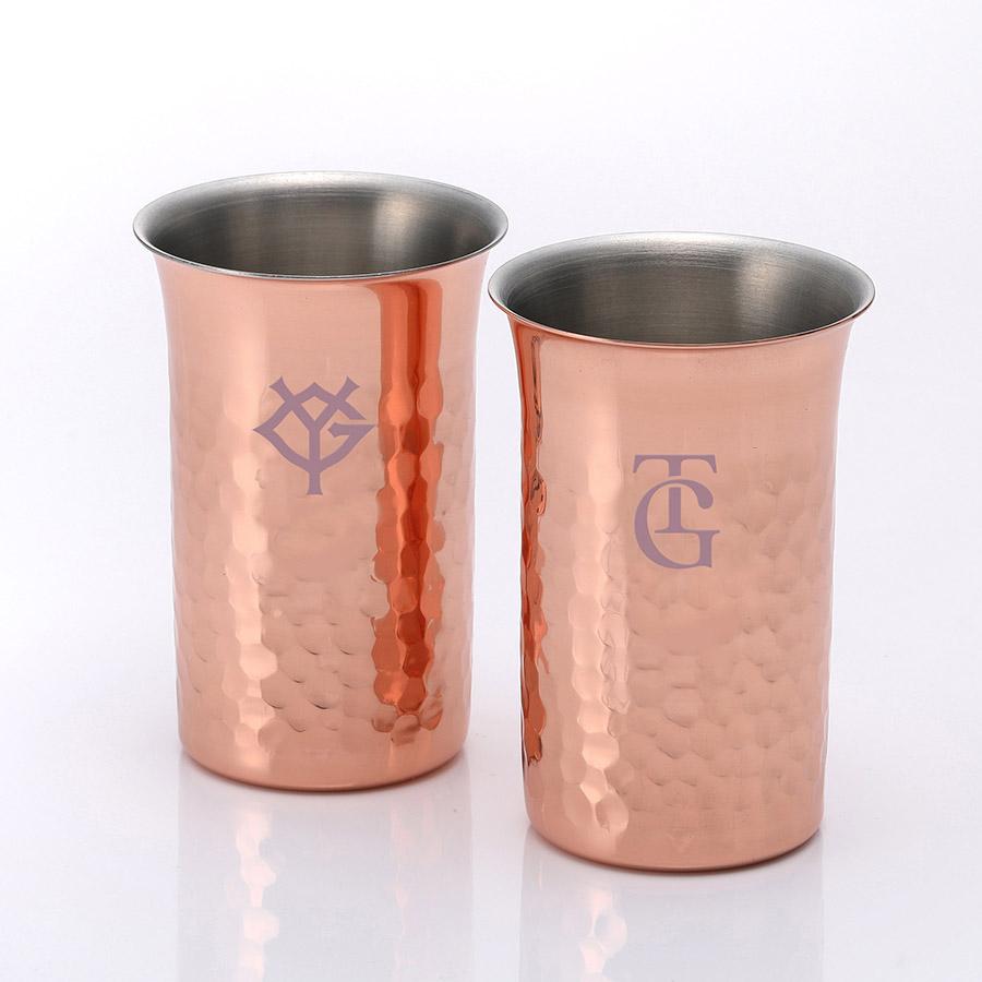 巨人グッズ・ジャイアンツ 純銅一口カップ/ペア : ブルームーン工房