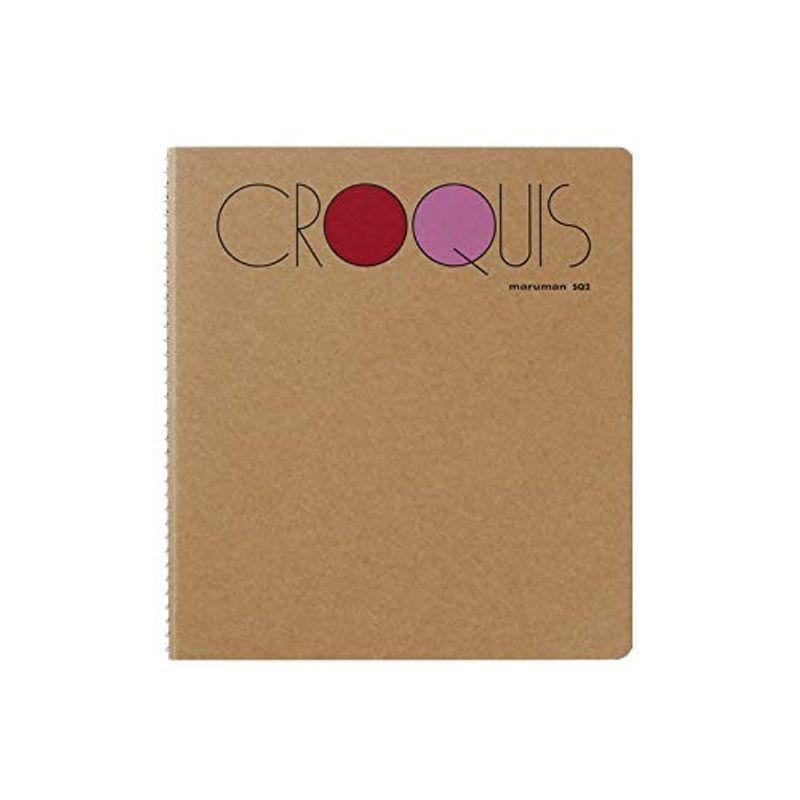マルマン クロッキーブック クリームコットン紙 176 155mm Sq2 ピンク 5個セット 一部予約販売