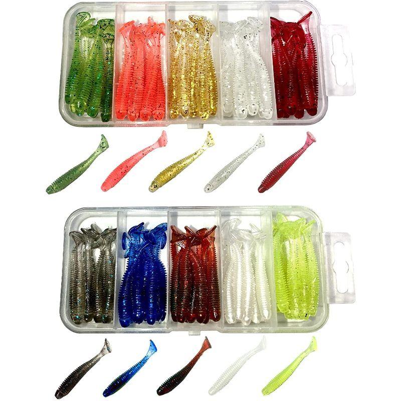 Bucht アジング ワーム 2インチ 100本セット タックルボックス付 メバリング ルアー 全カラー 100本 Blueowl 通販 Yahoo ショッピング