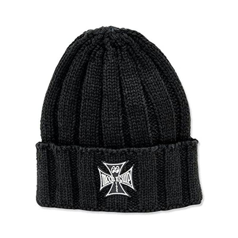 ムーンアイズ Iron Cross ビーニー キャップ 黒 MOONEYES 正規品 ニット キャップ 帽子