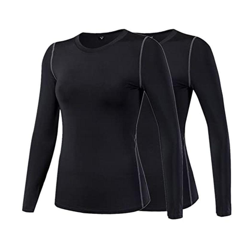 人気ショップが最安値挑戦 Lanbaosi スポーツ インナー レディース 長袖 Tシャツ 吸汗速乾 コンプレッション トップス ランニング トレーニング ジム スキ