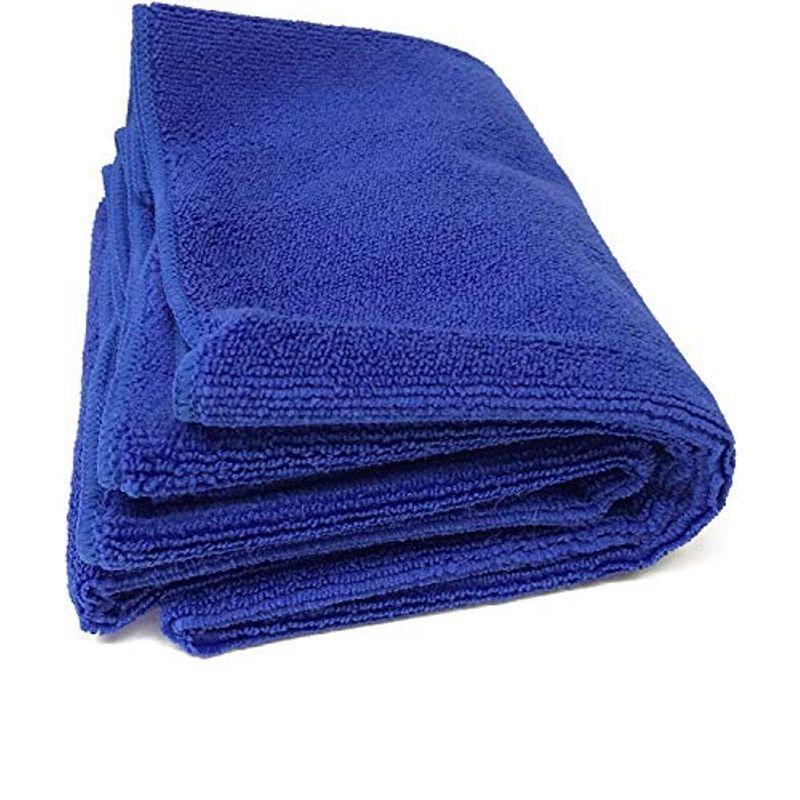1109円 手数料安い Taro Works 洗車タオル 超吸水 大判 マイクロファイバークロス 60x1 ブルー 2枚