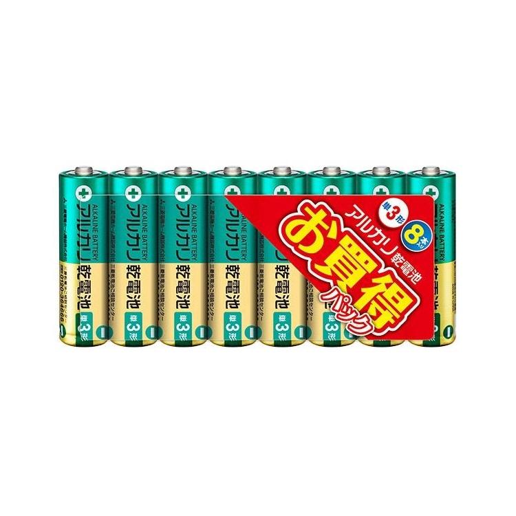 【乾電池】三菱電機 アルカリ乾電池 単三形　LR6U/8S【545】｜bluepeter