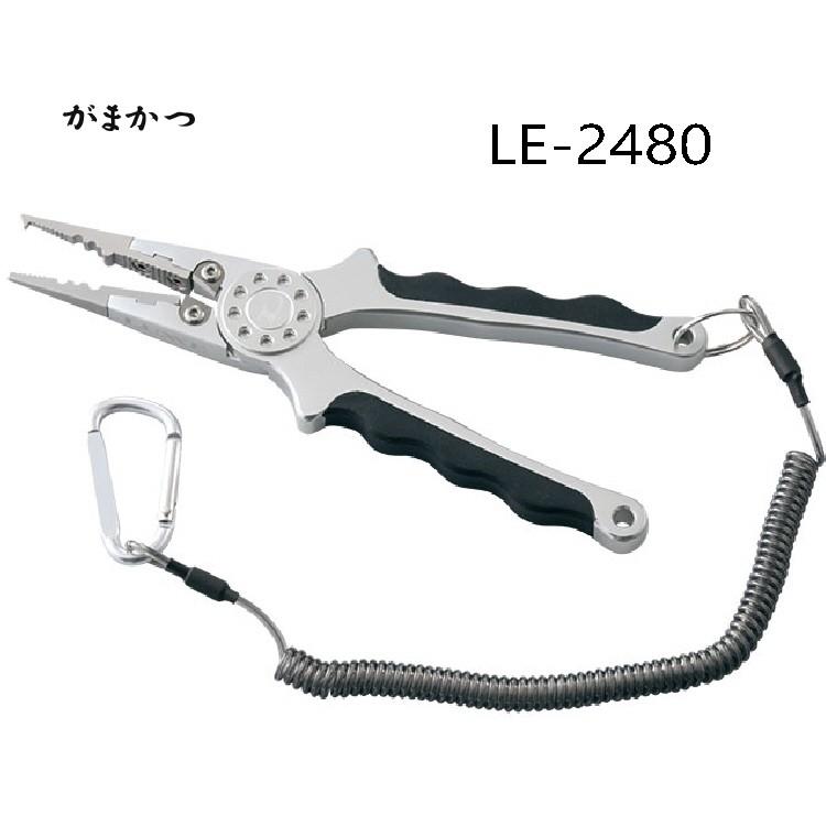 【釣り】gamakatsu LUXXE アルミプライヤー175　ラバーグリップ LE-2480【510】｜bluepeter