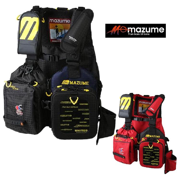美品 mazume レッドムーン サーフ ライフジャケット フローティングベスト-
