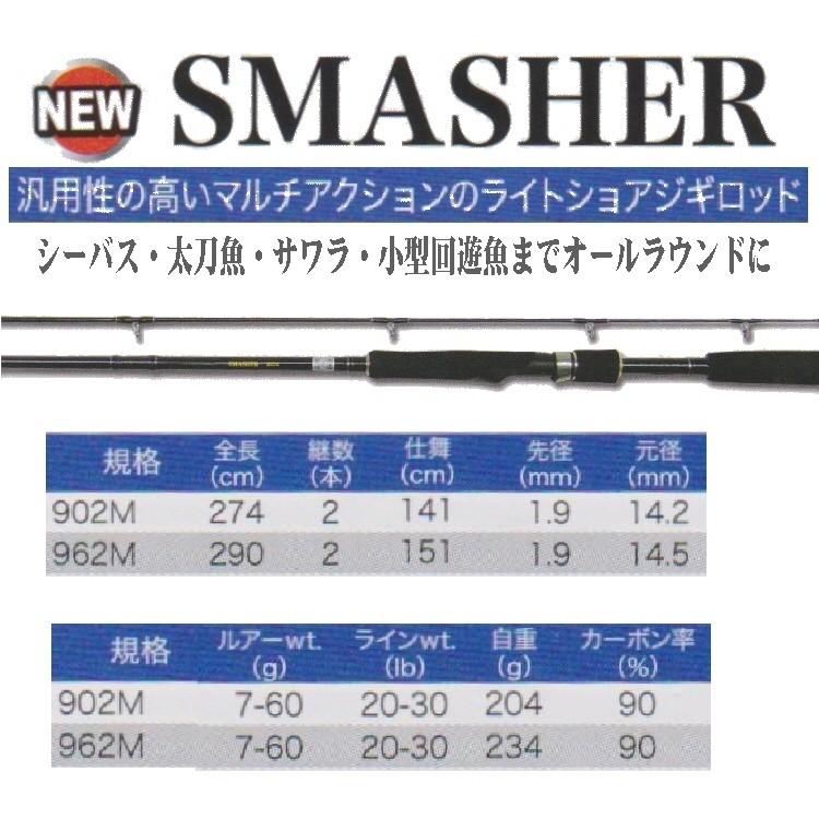 釣り ロッド PROTRUST スマッシャー SMASHER 902M【510】 :smasher902m 