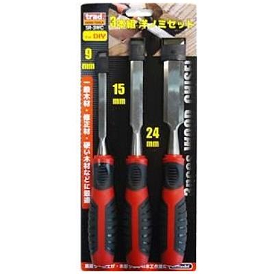 楽天 大工工具 Trad トラッド 3本組 のみ 鑿 洋ノミセット 9 15 24 打撃部付き Sr 3wc 452 Discoversvg Com