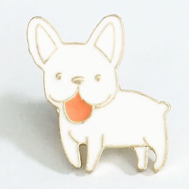 フレブル フレンチブルドッグ ホワイト D 犬雑貨 ピンバッジ ブローチ ピンブローチ 犬グッズ 送料無料 雑貨屋ブルーリーフ 通販 Yahoo ショッピング