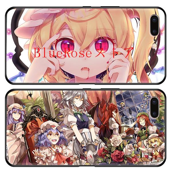 東方プロジェクト　レミリア　フランドールガラス iPhoneケース 　 スマホ用ケース 大人気   キャラクターグッズ　アニメ　痛ケ｜bluerosestoa｜03