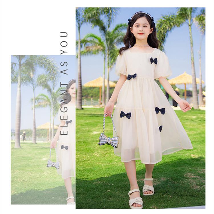 韓国子供服 女の子 ワンピース おしゃれ ワンピース 半袖 夏着 誕生日 結婚式 ワンピース プリンセス 発表会 同窓会 通学 お祝い プレゼント ページュ 110 160 魅了