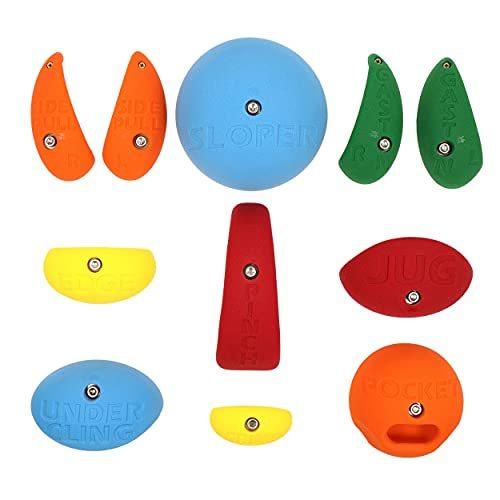 教育パック 登山 クライミング用品 ボルトオンロッククライミングホールド ボルトオンロッククライミングホールド 明るい色調詰め合わせ B01ie9udy6 トレーニング用品 ブルーシーインク 免税 店 価格