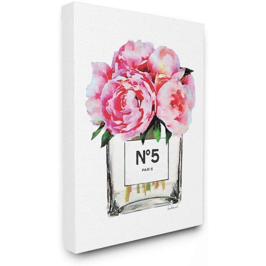 超特価激安 Stupell Industries グラムパリ 花瓶 ピンクの牡丹 ストレッチキャンバス ウォールアート 米国製 レリーフ アート Www Dron Ma