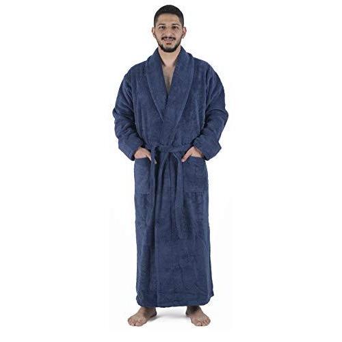 Arvec Sleepwear バスローブ メンズ Us サイズ カラー B07p7hmn6r ブルーシーインク サイズ ブルー カラー Medium Large