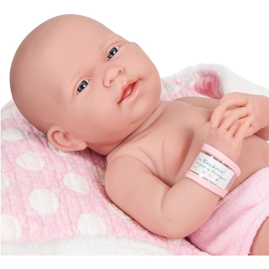 JC Toys La 新生児 オールビニール 解剖学的に正しいリアルガール 15インチ ピンクとデラックスアクセサリー Berenguerによるデザイン｜blueseainc｜03