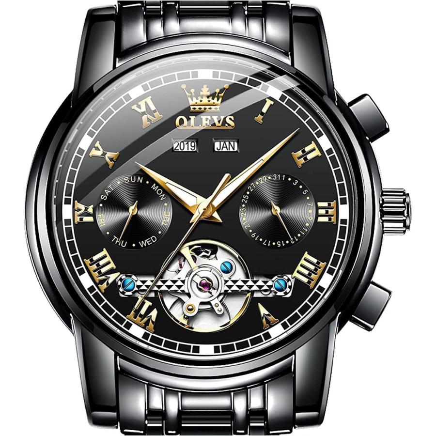 売れ筋がひ新作 Olevs スイスブランド 自動巻き機 クラシック ファッションラグジュアリーブランド メンズ 自動巻き バッテリーなし 自動巻き腕時計 自動巻き腕時計 メンズ 腕時計 Morrismonument Com