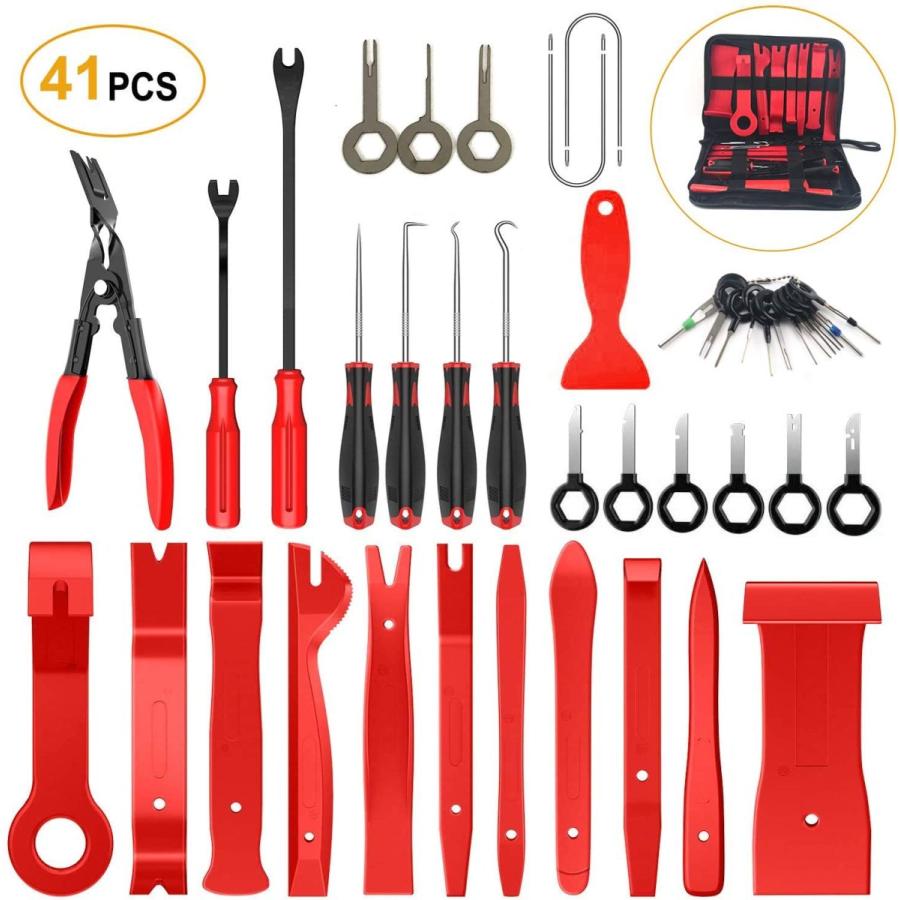 新品 本物 当店在庫だから安心 車のドアパネルツール トリム取り外しツールセット 41ピース Fanhay ラジオ ツール ファスナーリムーバー 取り外しツールキット オートクリッププライヤー 生活雑貨 Www Ayacouture Co Uk