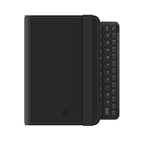 新作 GoTo ブラック 7-8インチタブレット ユニバーサル キーボード付き タブレットフォリオケース キーボード