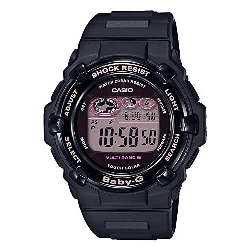 豪奢な [カシオ] 腕時計 ベビージー 電波ソーラー スーパーイルミネータータイプ(高輝度なLEDライト) BGR-3000UCB-1JF レディース ブラック 腕時計