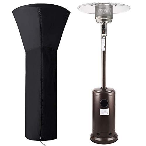 車輪付きガスパティオヒーター、庭の屋外/屋内用のカバー付きフロアスタンドポータブル静かなプロパンパティオヒーター金 UE3b0367d510