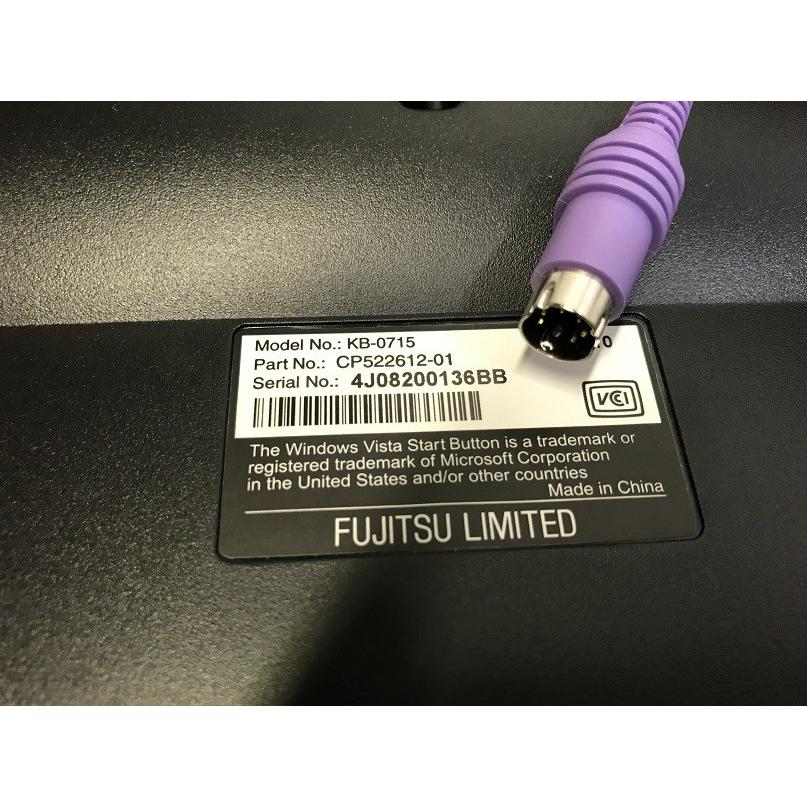 FUJITSU PS/2接続 PS2 キーボード KB-0715 黒☆送料無料 : E-SKY 中古