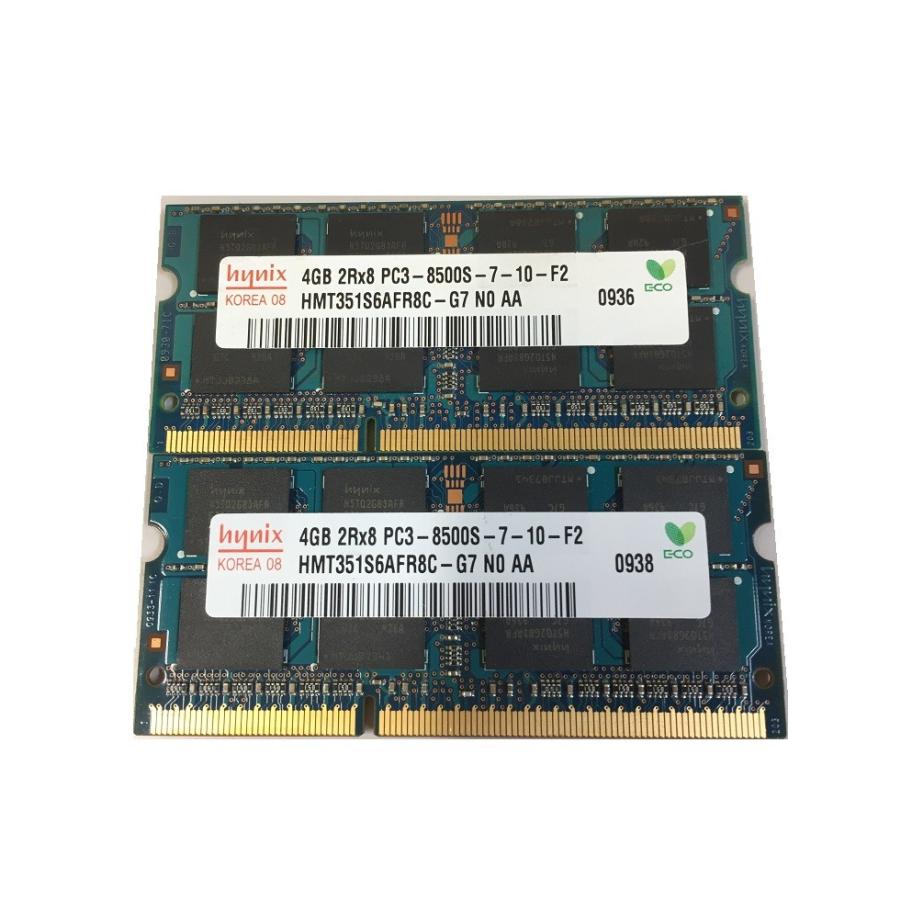 ☆令和セール☆ノートPC用メモリ HYNIX PC3-8500S DDR3 1066 4GB 2枚 計8GB【送料無料】増設メモリ  :KI-RAM-107:E-SKY 中古PC専門店 - 通販 - Yahoo!ショッピング