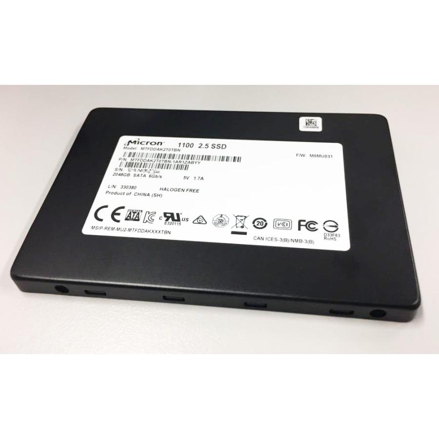 Micron 3か月保証☆Micron 2TB 2.5インチ SATA SSD 3D-TLC Read Micron 3か月保証☆Micron 2TB 2.5インチ SATA SSD 3D-TLC Read