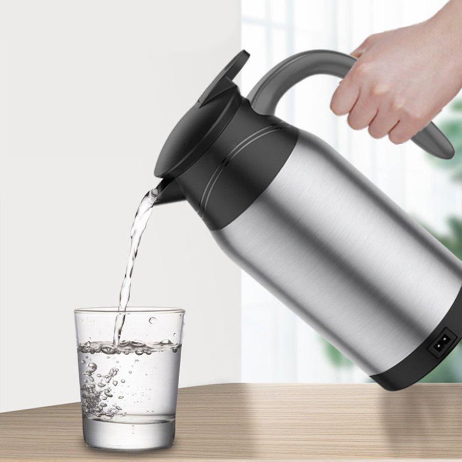 電気ポット ジャーポット 車のミニ電気ケトル 温水カップ 旅行やビジネスの屋外ポータブルケトル1000ml Cost 244 青空ストア 通販 Yahoo ショッピング