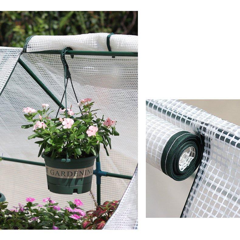 ビニール温室 温室 小型ビニールハウス 1連 2連 3連 保温 防水 家庭用 農業用 ミニ 園芸 ベランダ グリンハウス 花棚 ラック フラワーラック 植木鉢 家庭菜園 一番の