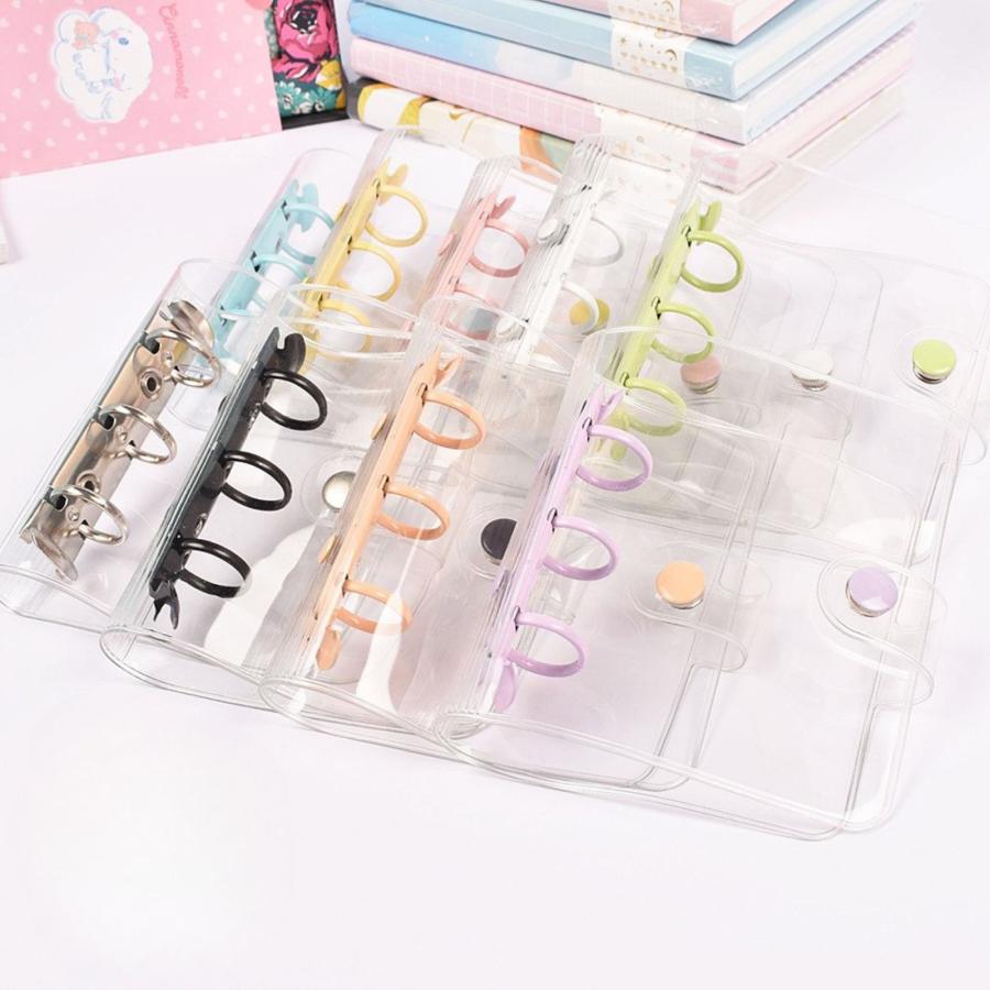 シール帳 バインダー A8サイズ キーホルダー穴付き リフィル 10枚