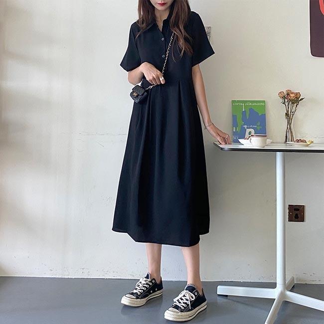 ロングワンピース マキシワンピース マキシ丈 マキシワンピ 黒ワンピース レディース ワンピース 半袖 ゆったり 夏送料無料 正規激安