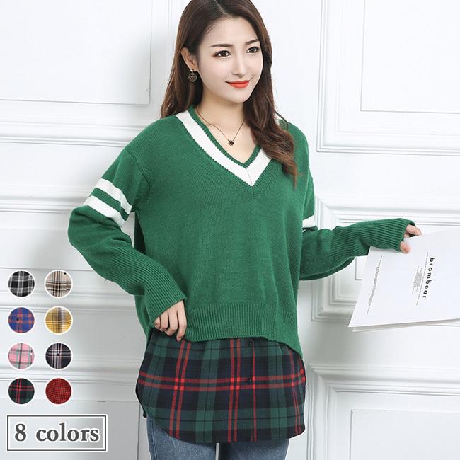 付け裾 レディース つけすそ チェック柄 付けすそ シャツタイプ 重ね着風 ファッション小物