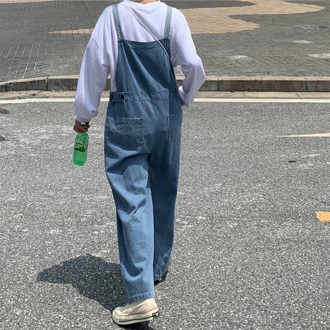 サロペット ゆったり レディース デニムサロペット オーバーオール 女性 ワイドパンツ デニム サロペットパンツ 体型カバー お洒落 Bjb5492 Bluestar 通販 Yahoo ショッピング