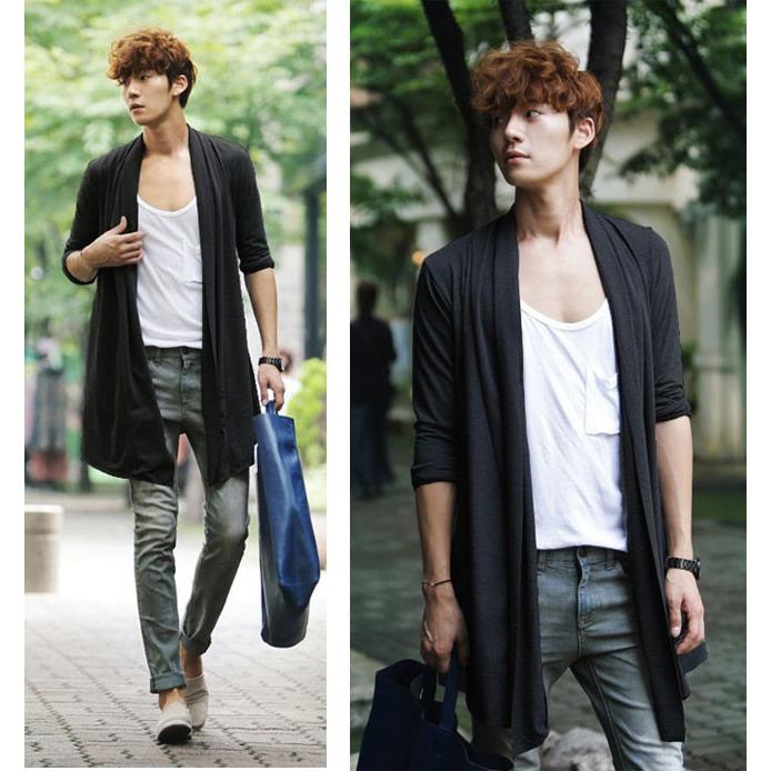 メンズカーディガン ロングメンズカーディガン スプリングコート アウター カジュアル オシャレ ジャケット 春秋 Eyt048 Bluestar 通販 Yahoo ショッピング