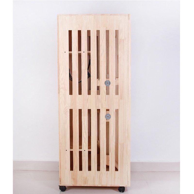 【新入荷】 ペット用品　猫用キャビネット ネコトイレ 棚 リビング キャットトイレ 家具 木製キャットケージ　ヴィラ　　無垢材 【EI1082966467】(37920円)