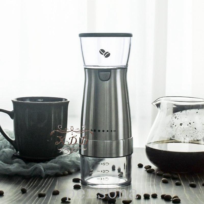 コーヒーミル電動コーヒーミルおしゃれコーヒー豆ミル珈琲ミル豆挽きコーヒーまめひき機ワンタッチ自動挽き急速挽きコーヒーグラインダーusb充電式 F2slb2lhnv Www Familyontour De