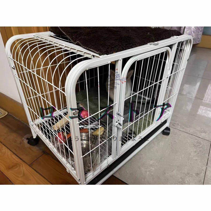 ペット うさぎケージ 小動物ケージ ペットケージ 大きい 飼育ゲージ キャスター・屋根・トレイ付き ケージ 小屋 室内飼い プレイサークル ** 1階