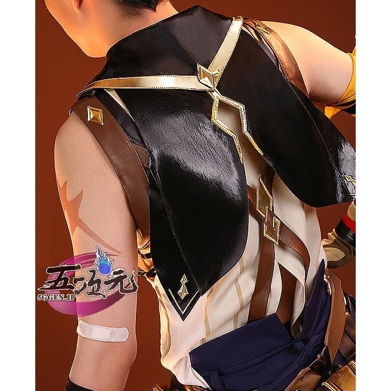 三分妄想　原神　コスプレ　ベネット　衣装　※ ウィッグ　 靴　追加可能 ご理解した上でご購入をお願い致します