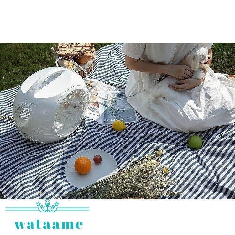 ペット キャリー ケース 犬 キャリーケース 猫 キャリーバッグ ケージ ケース 持ち運び 透明 ラウンド ドーム型 ホワイト ブルー お祝い プレゼント /[abh11] ケース ペット キャリー キャリーケース キャリーバッグ ケージ 持ち運び 透明 ラウンド ドーム型 ホワイト ブルー お祝い プレゼント