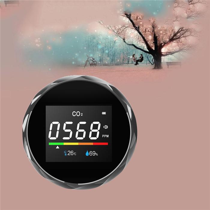 CO2測定器 2色選べる 二酸化炭素濃度計 多機能 温度 湿度 広い適用範囲 USB給電 濃度測定 検測機 専門店 高精度