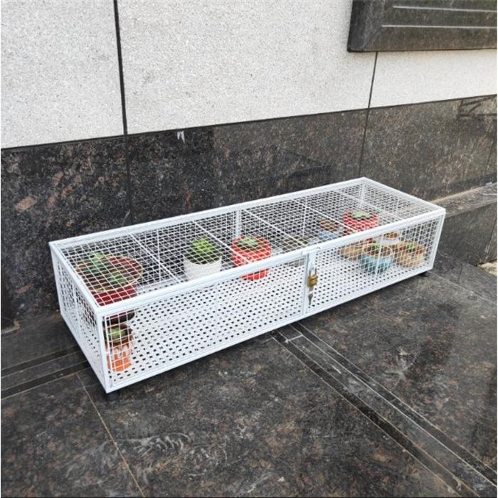 メッシュ 長方形 鉢棚 プランター台 プランター棚 多肉植物 ミニ 鉢植え アイアンアート フラワースタンド プランタースタンド 防盗 防鳥 防鼠など(12900円)