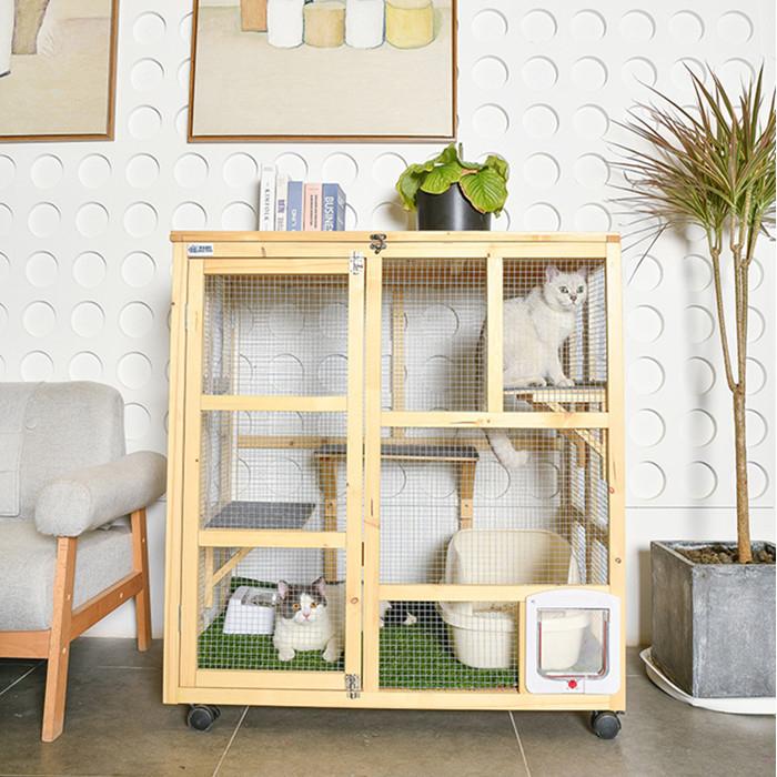 ペットハウス ペット用品 室内用 屋内用 ドッグハウス キャットハウス木製 パイン材 猫用 ベッド 可愛いLQMT-181(14900円)