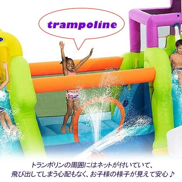【推し】 インフレータブル ウォーターパーク プール スライダー クライミング バスケット トランポリン 水遊び ビニールプール 滑り台 大型プール ビニールボール 【PE3546782182】(124191円)