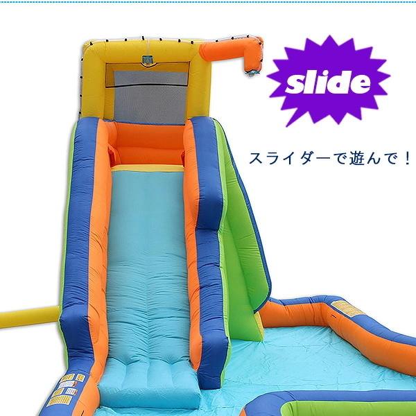 【２点セット】 バンザイ スライド アンド ソーク スプラッシュ パーク プール スライダー すべり台 クライミング 水遊び ビニールプール 滑り台 大型プール ウォーターパーク 【OCQ1893238925】(66292円)