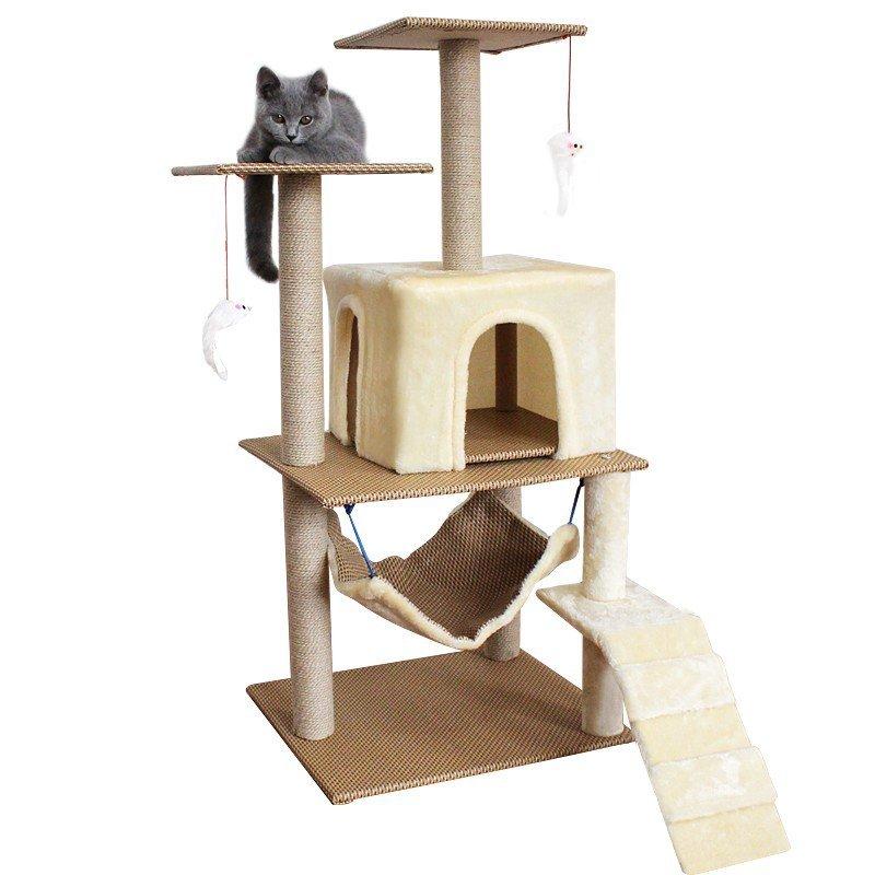 最新人気 ストレス解消キャットタワー 藤 コットンリバーシブルシート ハンモック ネコ猫タワー 階段 ネコ 遊ぶ爪研ぎ 猫タワー 猫おもちゃ 玩具 保存版 Jeannesauve Org