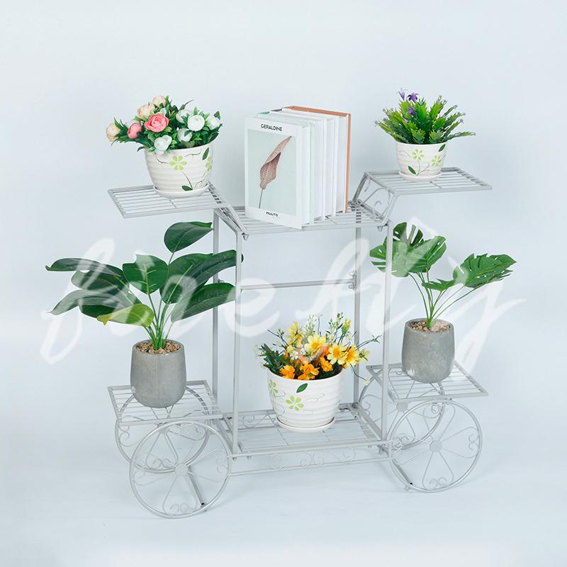 フラワースタンド アイアン ガーデニング 棚 鉢植え 観葉植物 盆栽 プランタースタンド ベランダ 花台 ガーデンラック ランキングtop5 全8色 鉄製 おしゃれ 玄関 室内