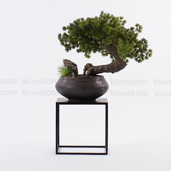 工芸品 常緑樹 松 人工植物盆栽 人工樹木 人工観葉植物 フェイクグリーン フェイク盆栽 インテリア 置物 居間/玄関 お祝い 縁起物(10940円)